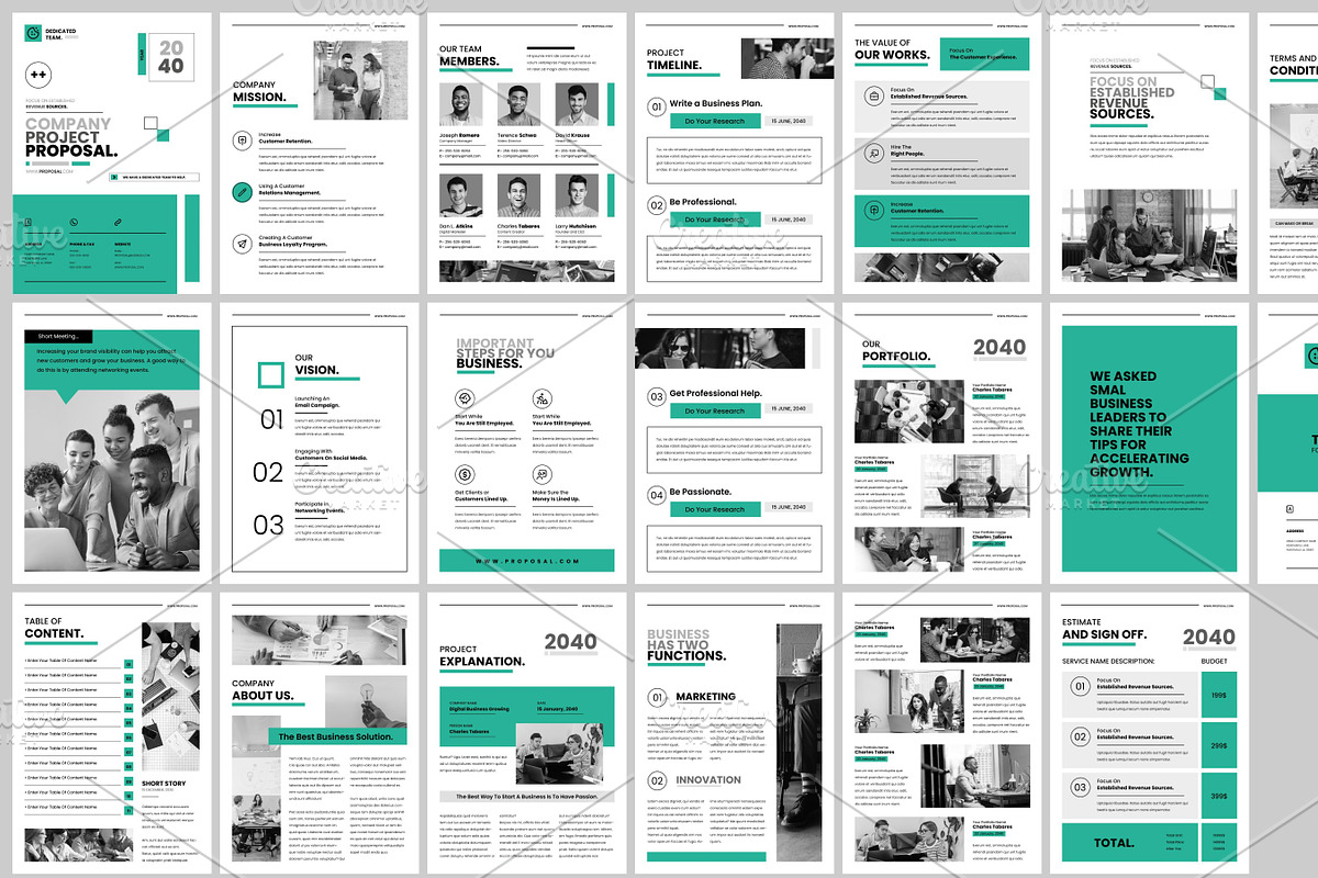 Company Project Proposal Design, a Brochure Template by FlyeredTemplate (Photo 13 of 18)