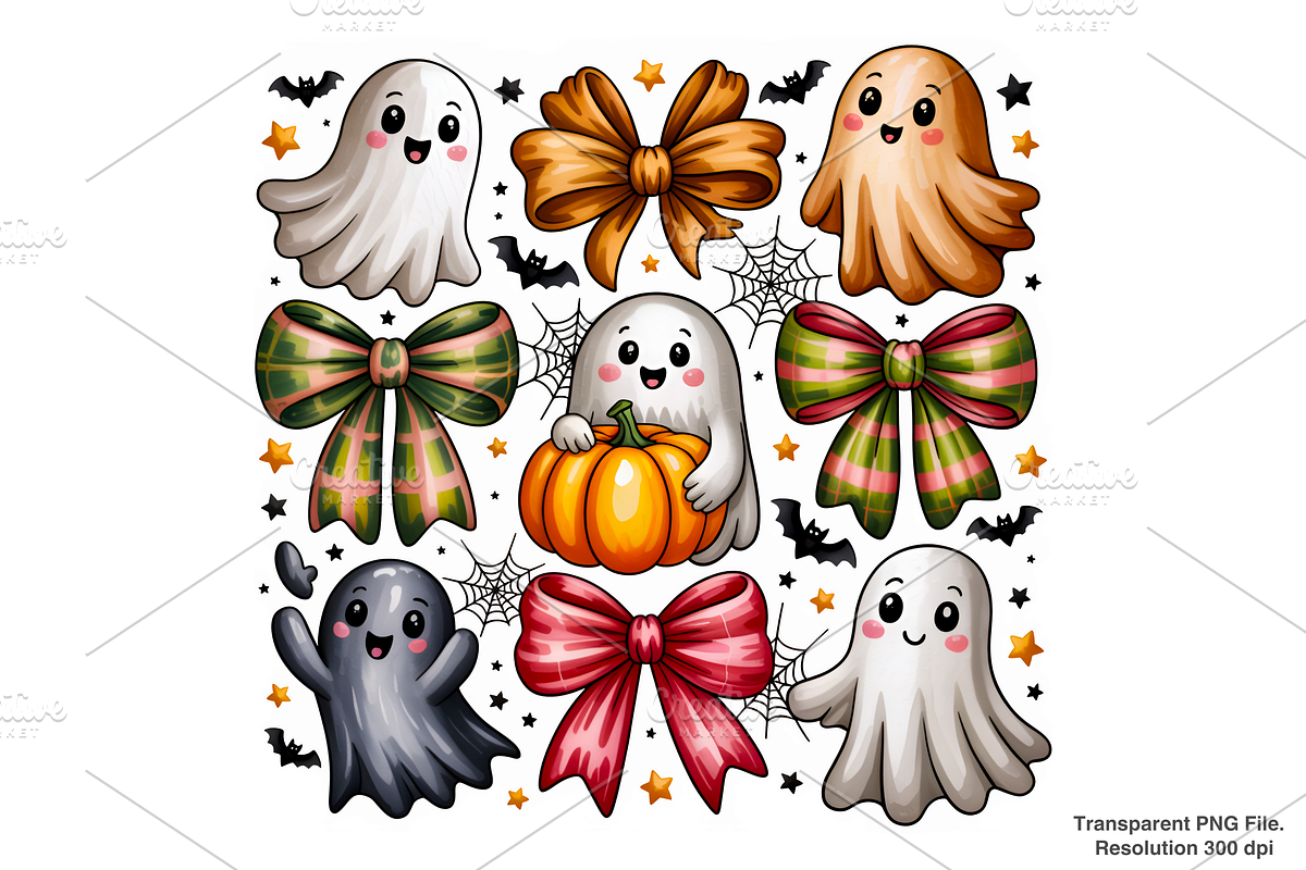 Coquette Halloween Png, Fall PNG, a Graphic by Clipart Bloom (Photo 1 of 2)