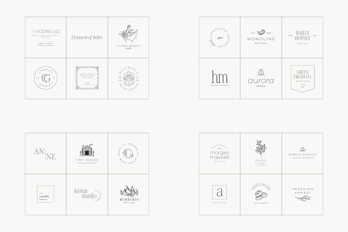 Minimal Logo Kit Bundle Volume 2, a Branding & Logo Template by Studio Kumo (Photo 2 of 13)
