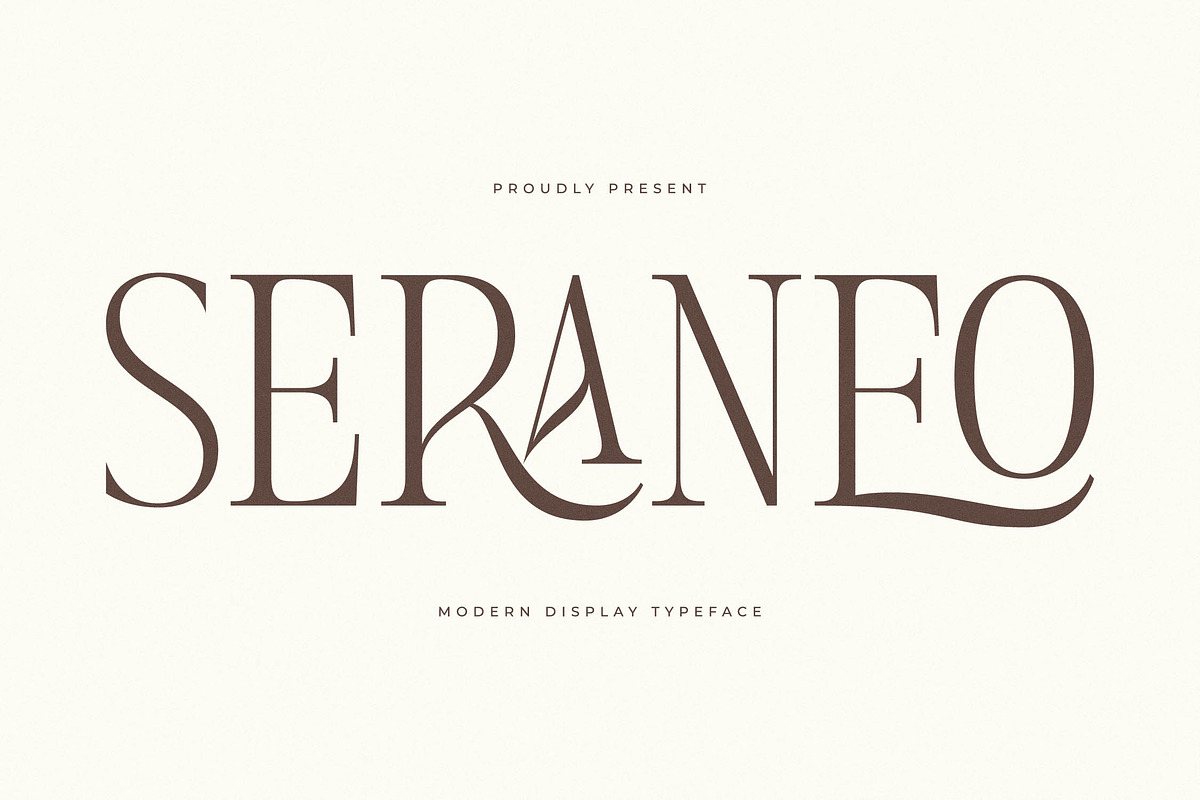 Seraneo Modern Display Typeface, a Serif Font by Letterena Studios (Photo 1 of 15)