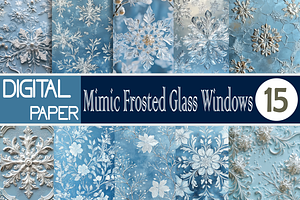 Frosted Glass Window Backgrounds, a Background Graphic by Printable Treasure