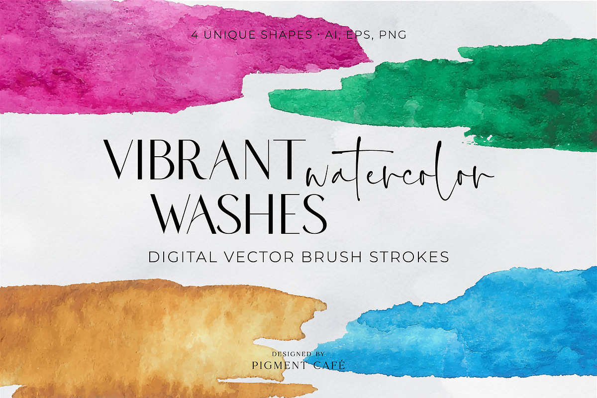 Vibrant Watercolor Washes Background, a Background Graphic by Pigment Café (Photo 1 of 6)