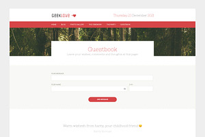 Geeklove - A Wedding WordPress Theme