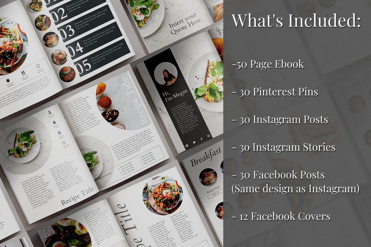 Recipe Book Template Bundle, a Templates & Theme by Marketing Templates Co. (Photo 17 of 18)