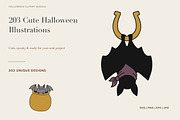 203 Cute Halloween Illustrations, a Seasonal Illustration by designvectx (Thumbnail 2 of 11)
