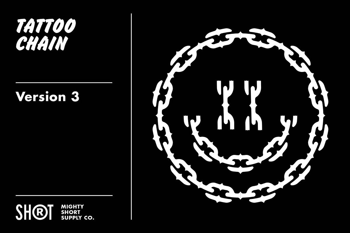 Tattoo Chain Brushes For Illustrator, a Brush Add-On by MightySHORT (Photo 4 of 4)