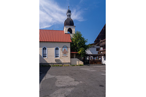 St Joseph church in Alpine German, a Nature Photo by Backyard Stock