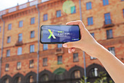 iPhone X in Hands City PSD Mockups, a Product Mockup by Hi, Mock-Up! (Thumbnail 10 of 17)