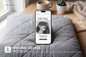Elvora - iPhone Device Mockup
