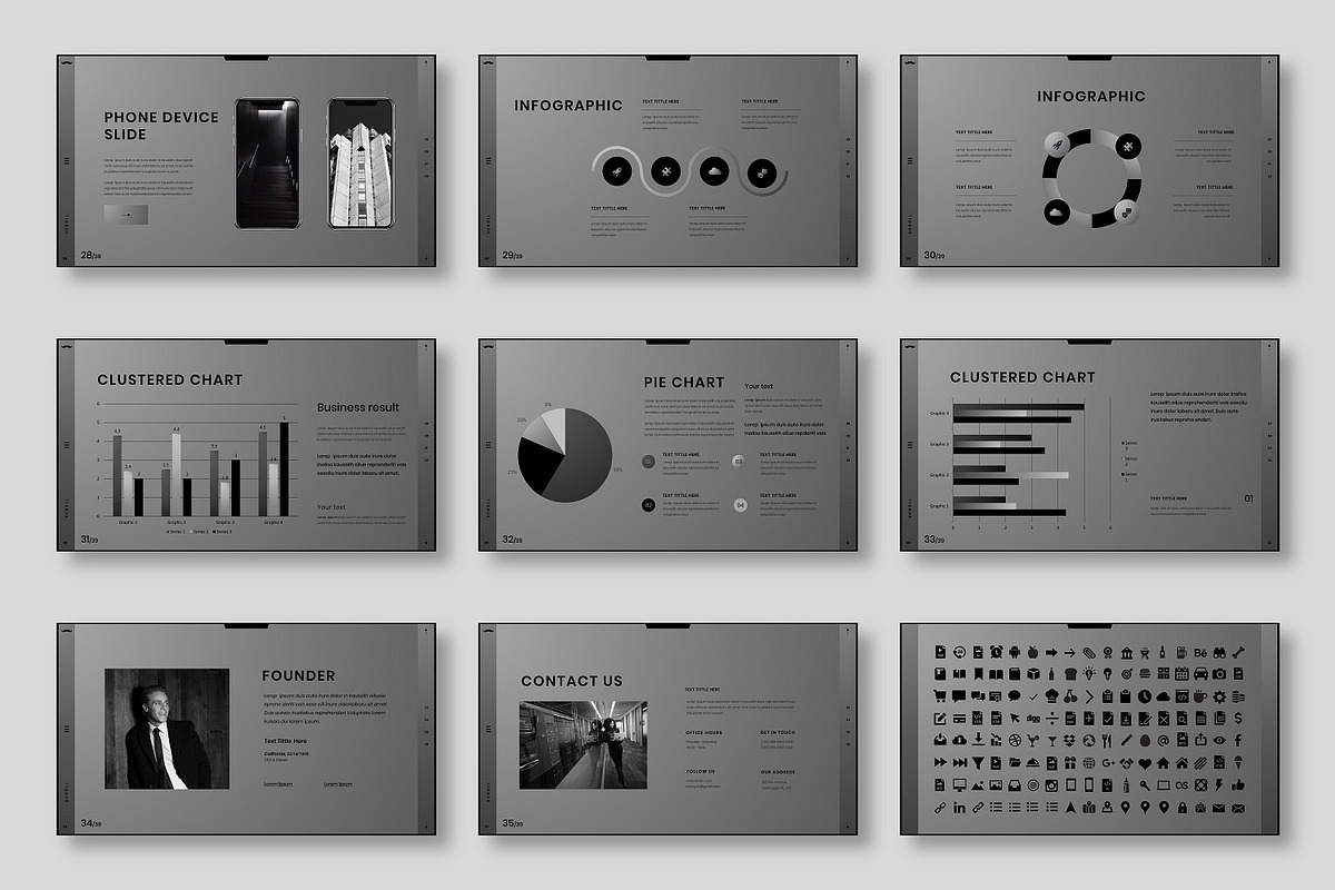 Britan – Business PowerPoint Templat, a Presentation Template by Dens Creative Studio (Photo 5 of 6)