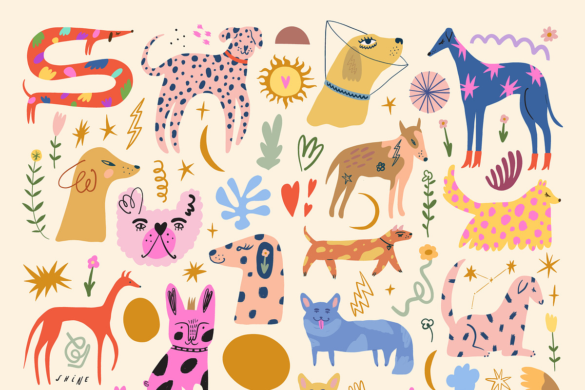Dogs Bundle, an Animal Illustration by Annie Konst (Photo 2 of 23)
