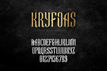 KRYFOAS Typeface