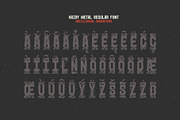 Hairy Metal - Hardcore Font, a Blackletter Font by Gleb Guralnyk (Thumbnail 9 of 10)