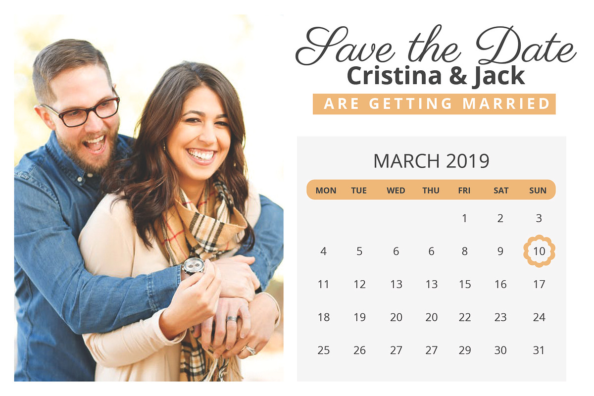 Save The Date Card, an Invitation Template by DGTouch (Photo 2 of 3)