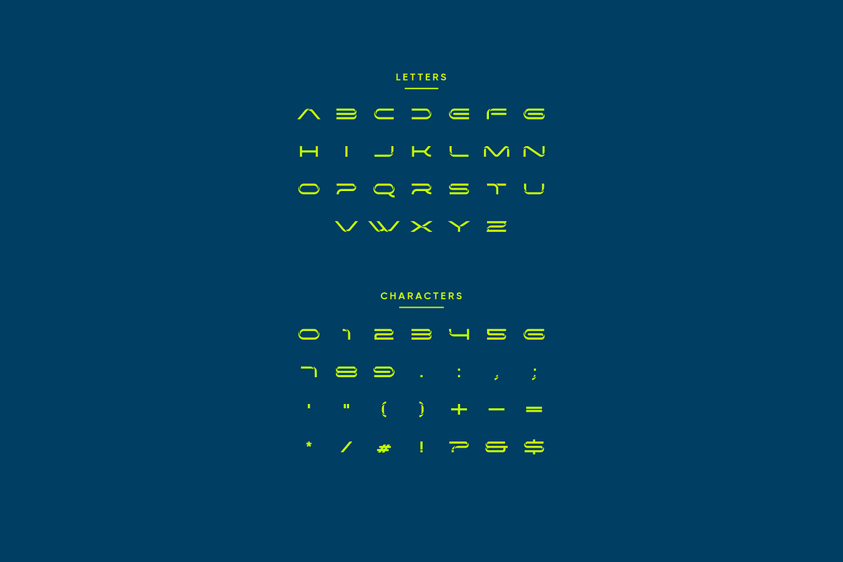 Copacro - Modern Futuristic Typeface, a Font by Letterna (Photo 3 of 4)