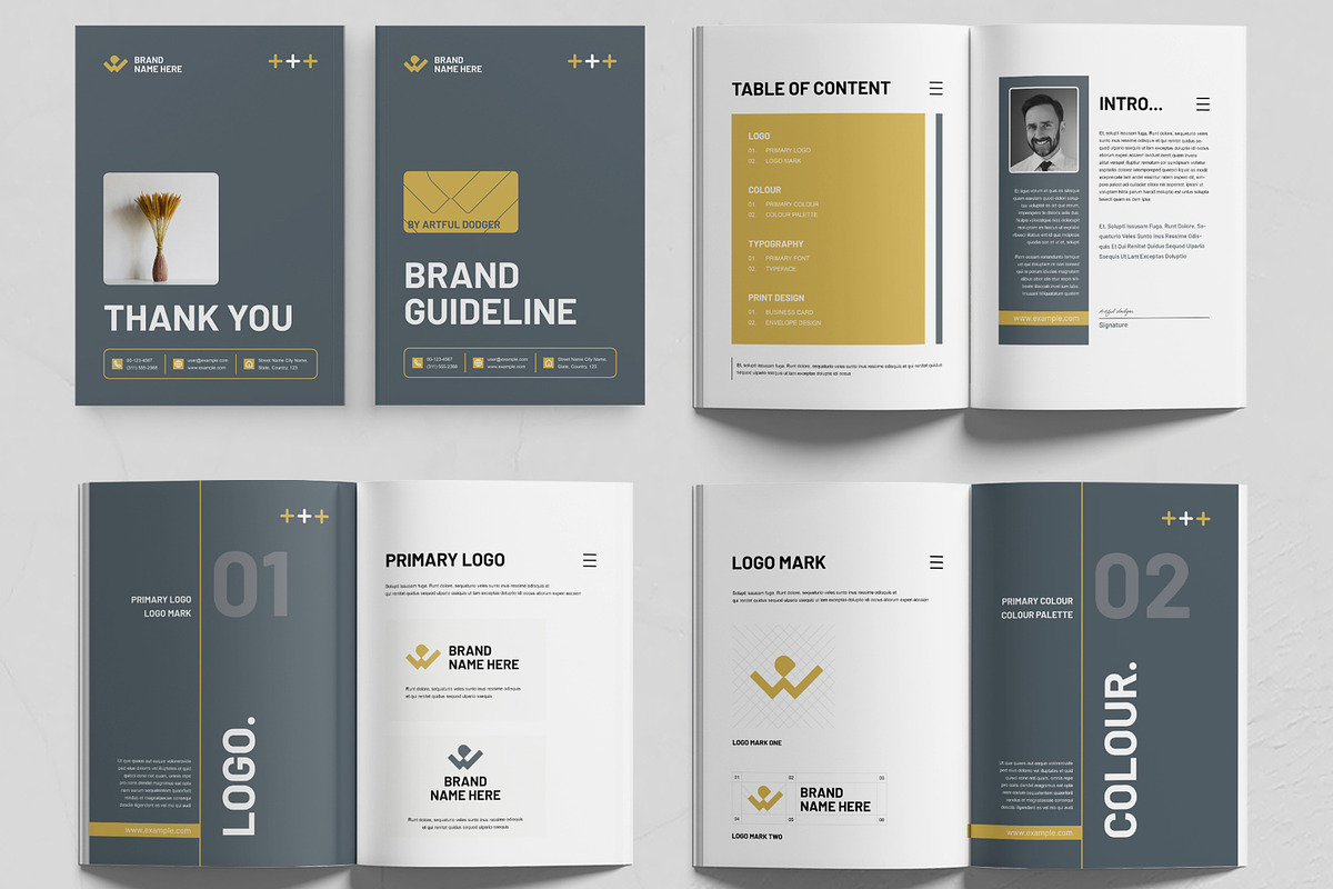 Brand Guideline Layout, a Brochure Template by MightyDesign (Photo 2 of 6)