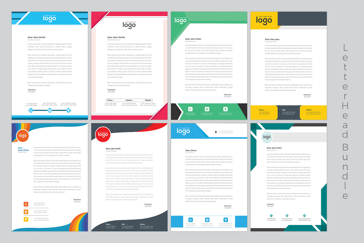 100+ Letterhead 97% Discount, a Stationery Template by ZAAS (Photo 10 of 12)