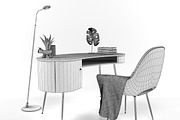Home office 1311, a Furniture 3D Model by inDahouze (Thumbnail 11 of 11)