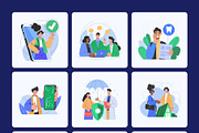 Insurance Illustration Art Set, a Finance Illustration by Creative Stall (Thumbnail 7 of 9)