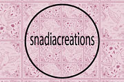 Spanish Tile Dove Border, a Pattern Graphic by snadiacreations (Thumbnail 3 of 3)
