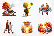 Morning and Fall Clipart, an Illustration by RobertsArt (Thumbnail 4 of 6)