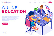 Online distance education from home, an Education Illustration by TAlex (Thumbnail 2 of 6)