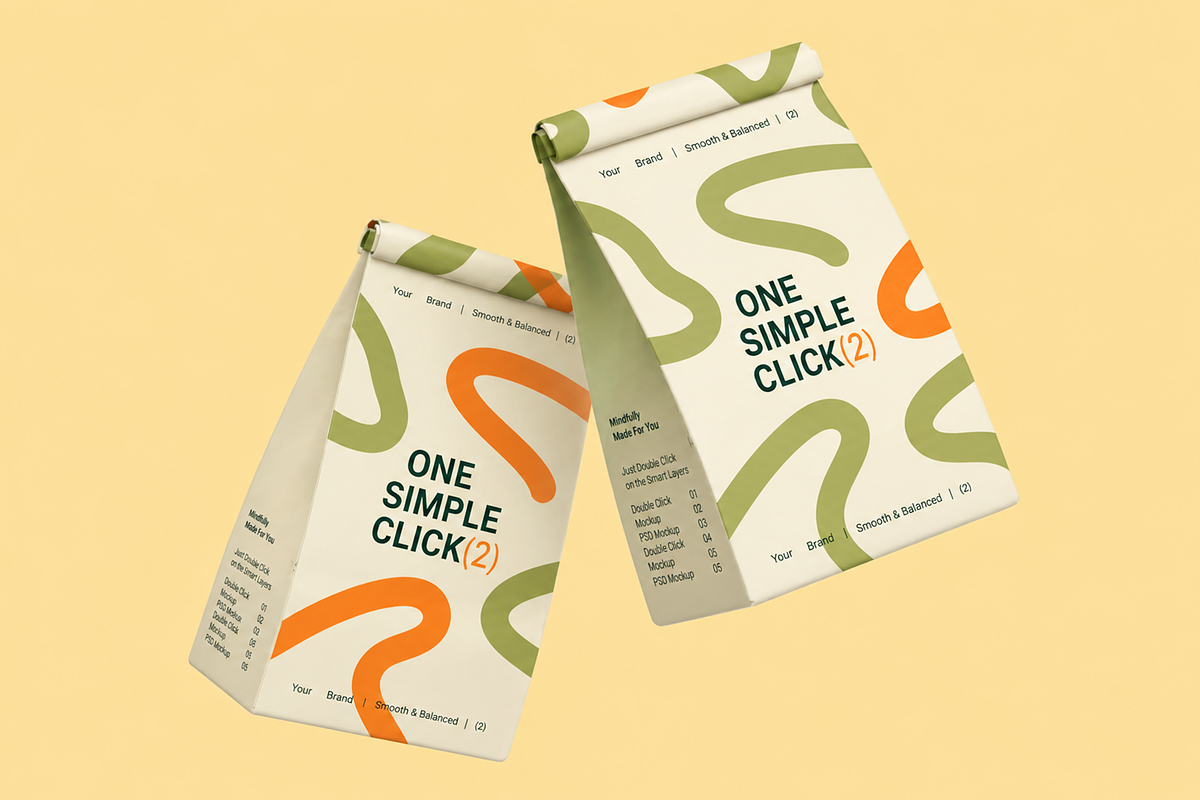 Paper Packaging Mockup Set, a Packaging Mockup by Custom.scene (Photo 6 of 6)