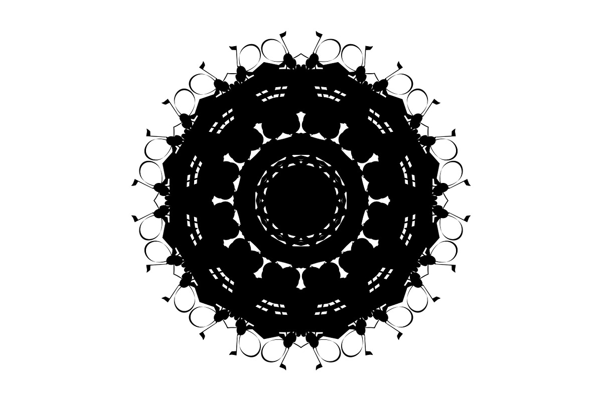 Artistic Mandala Vector Collection, a Decorative Illustration by NJ Himel (Photo 95 of 101)