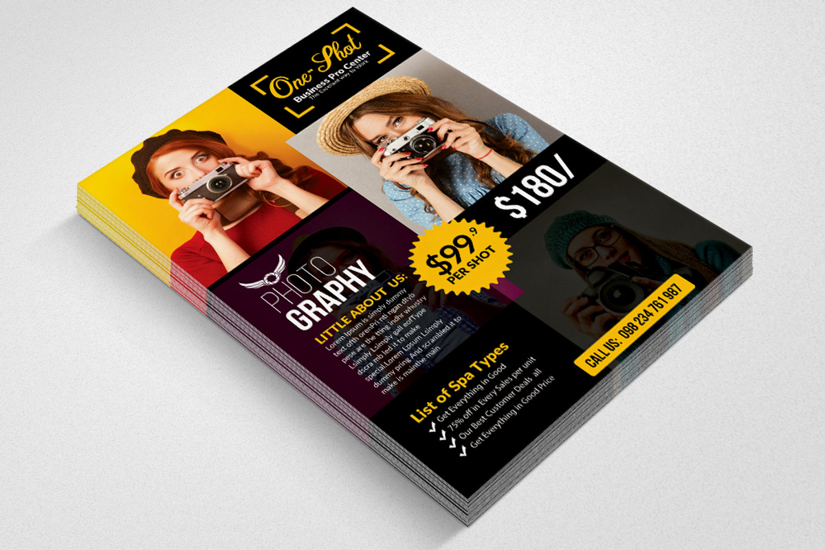 Photography Flyer Templates, a Flyer Template by Design Up | Creative ...