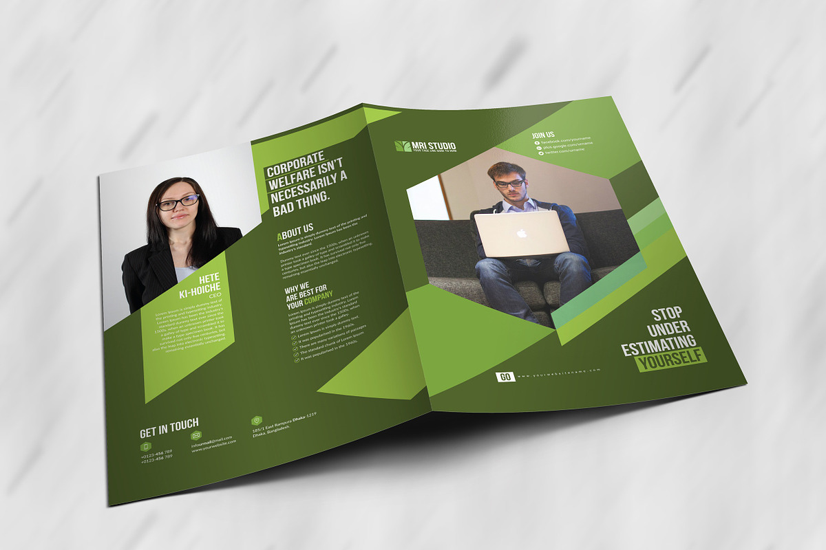 Corporate Presentation Folder, a Stationery Template by MRI STUDIO (Photo 6 of 10)