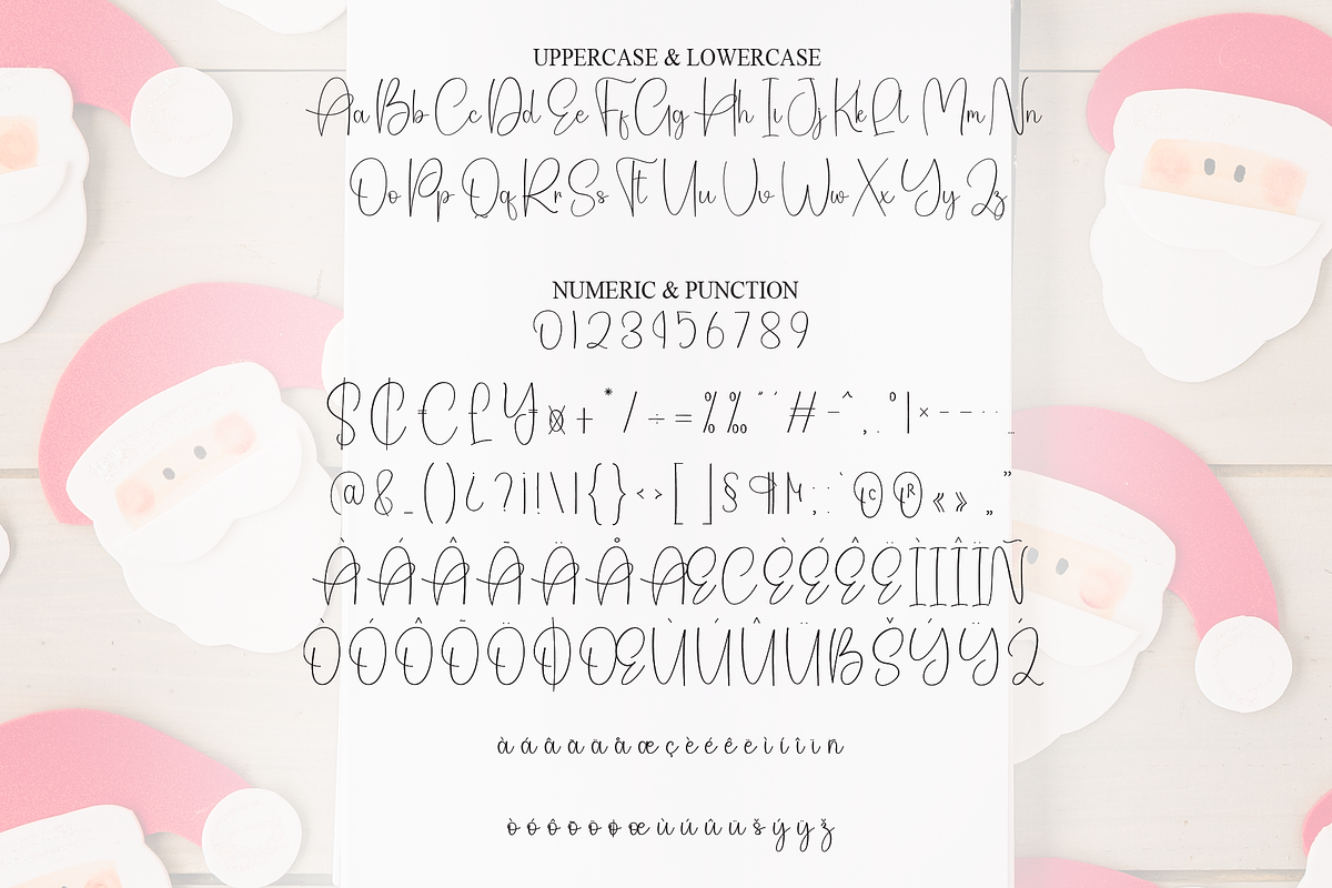 Simple Santa | Script Font, a Handwritten Font by Scratchones (Photo 7 of 8)