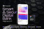 Finsmart Smart Secure Digital Bank, an UI Kit Template by Creative Perspective (Thumbnail 1 of 7)
