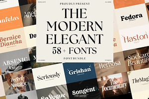 The Modern Elegant Font Bundle 1