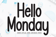 Hello Monday | Script Font, a Script Font by Scratchones (Thumbnail 1 of 8)
