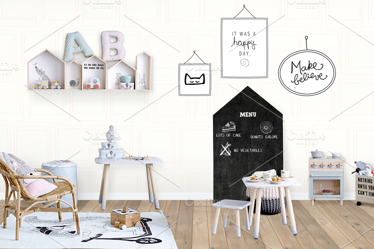 30 for $30 Kids Room MockUps + BONUS, a Product Mockup by Whimsicality (Photo 41 of 43)