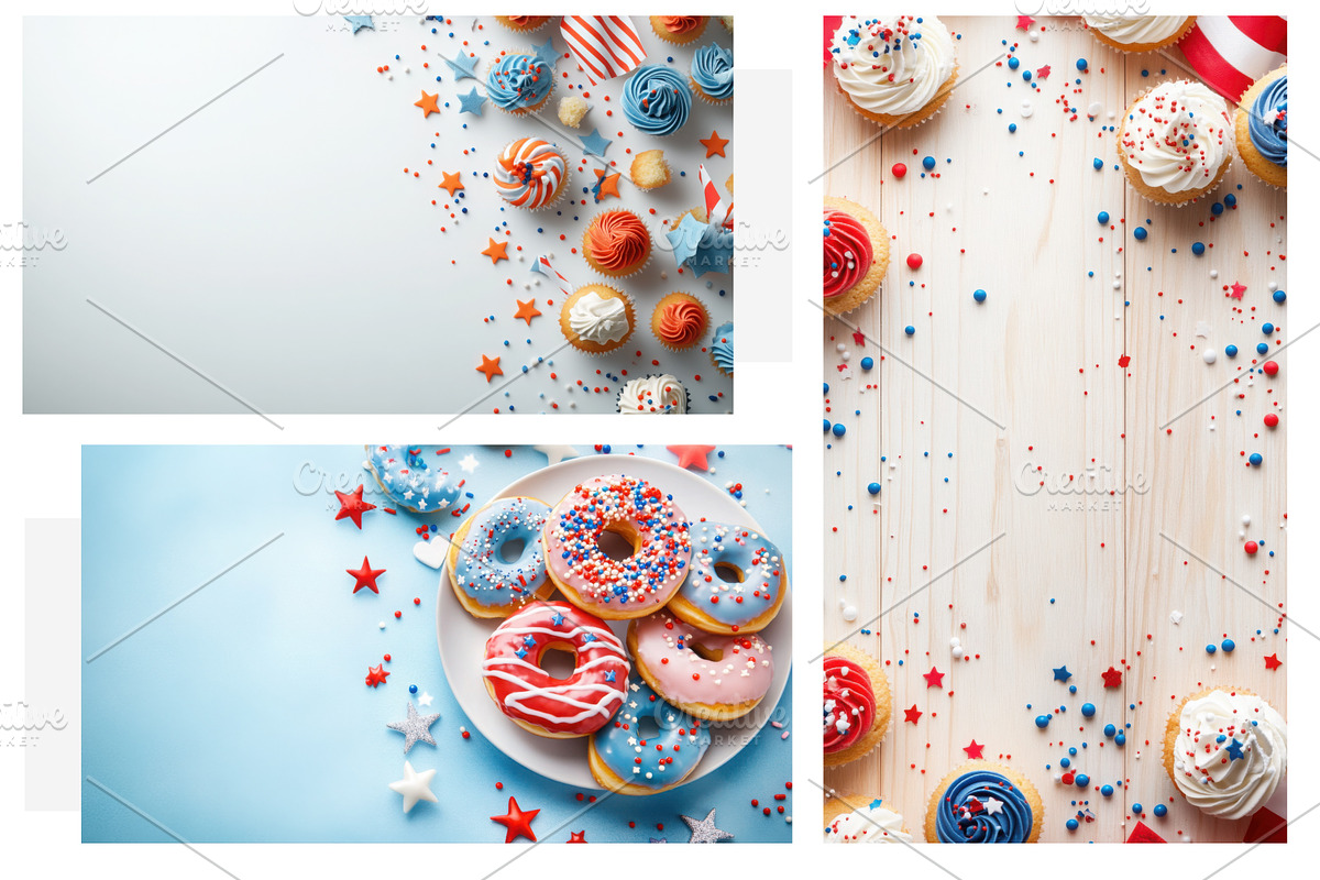 4th of July Cupcake Flat Lay, a Food & Drink Photo by Nebbia (Photo 6 of 6)
