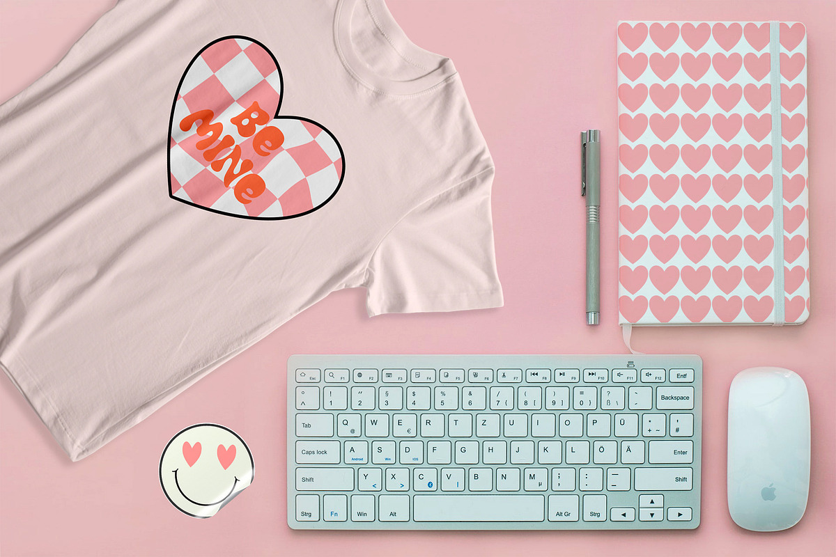 Groovy Valentine Collection, a Background Graphic by cafelab_store (Photo 5 of 5)