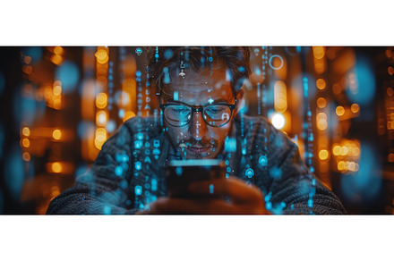 A businessman protecting his private, a Technology Photo by ZinetroN