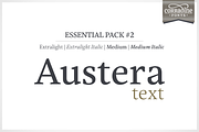 Austera Text Essential #2, a Serif Font by Corradine Fonts (Thumbnail 1 of 14)