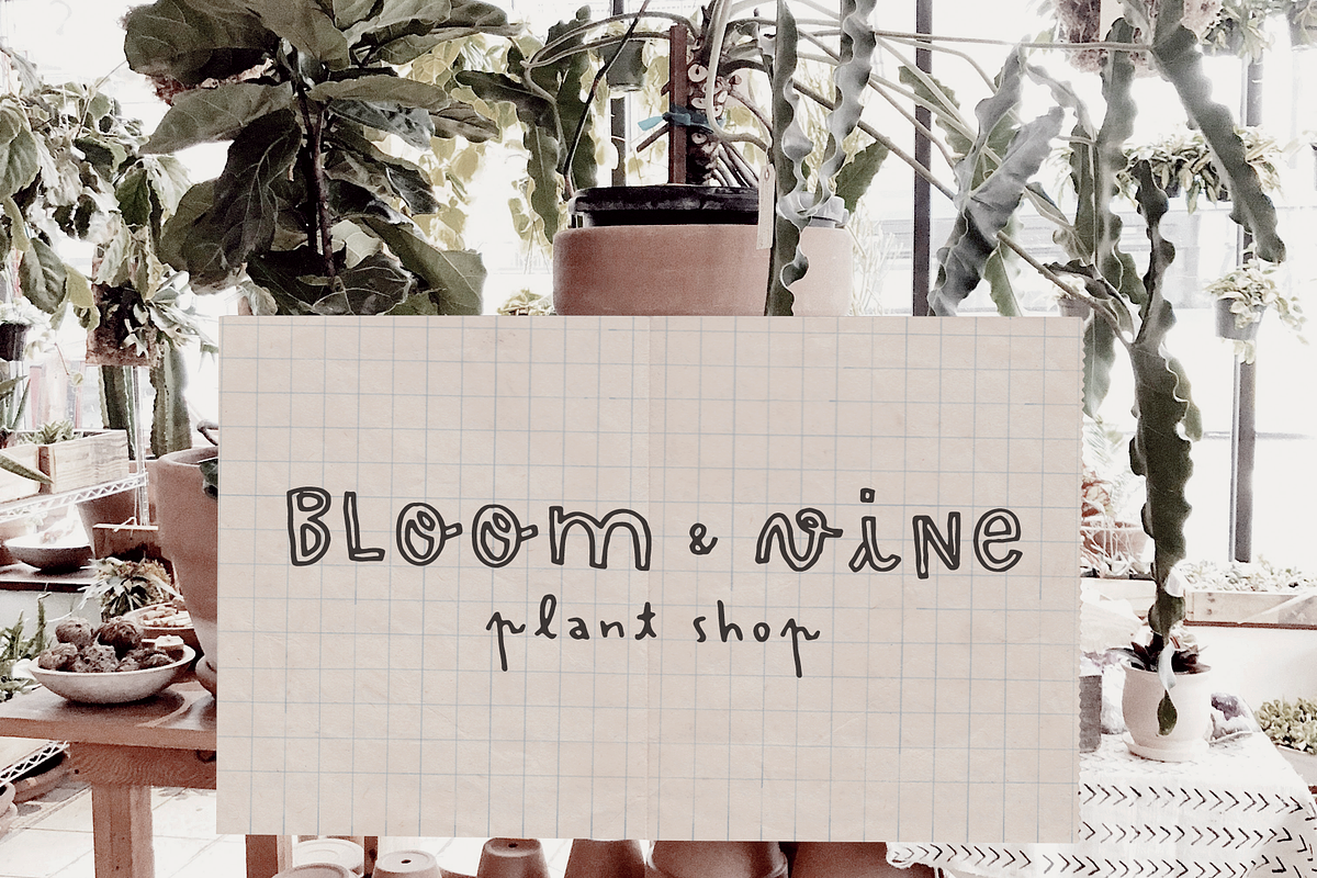 Inky Bloom Handwritten Font, a Handwritten Font by Ana's Fonts (Photo 4 of 8)