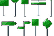 Green blank road signs set providing, an Object Graphic by pikepicture (Thumbnail 3 of 3)
