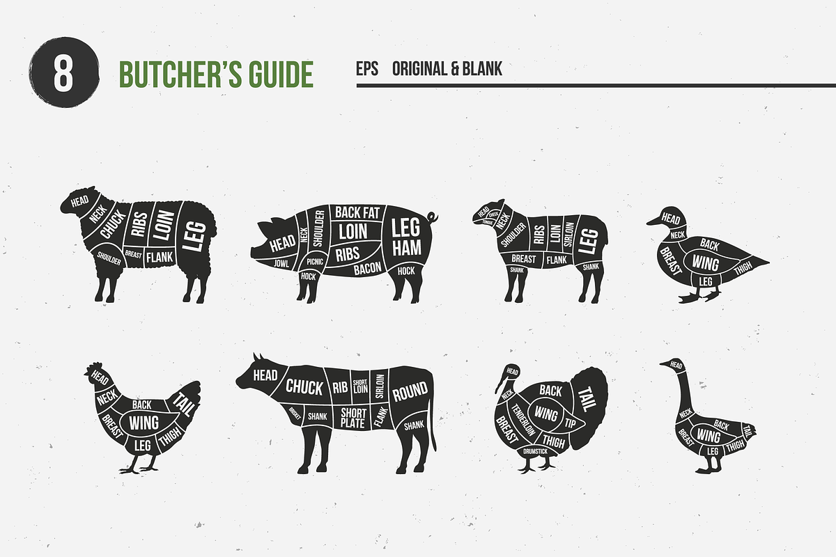 Farm Animals Logo & Graphics, a Branding & Logo Template by DenysHolovatiuk (Photo 8 of 13)