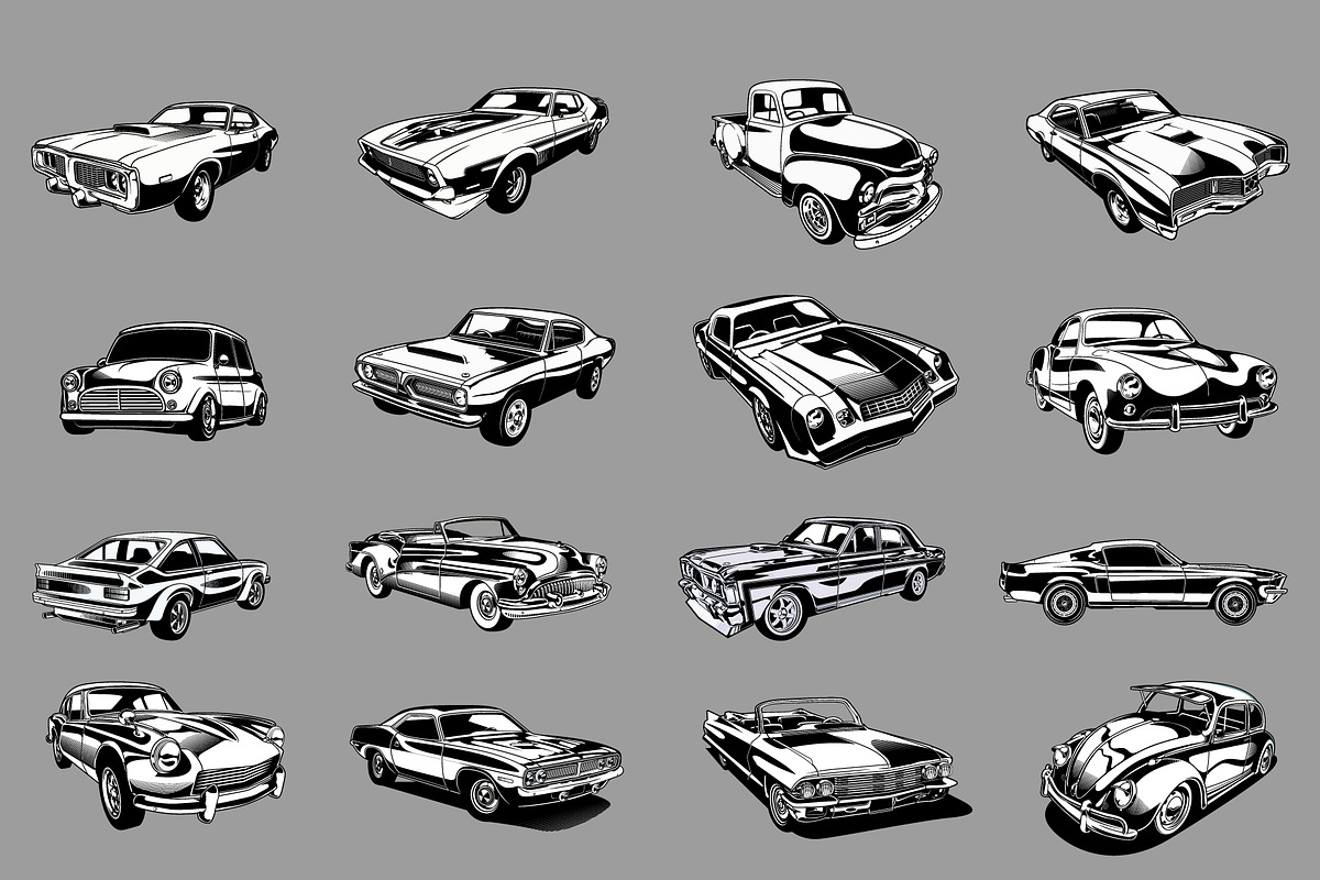 Classic Car Collection vol 5, a Transportation Illustration by The BolzStudio (Photo 11 of 11)