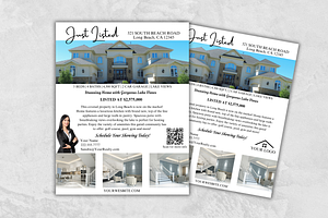 Real Estate Just Listed Flyer, a Flyer Template by GraphiqueGlow