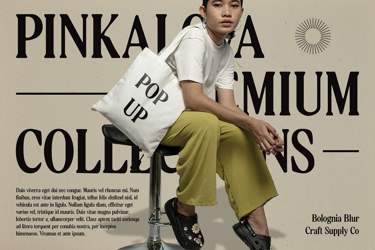 Bolognia Blur, a Serif Font by Craft Supply Co. (Photo 4 of 8)