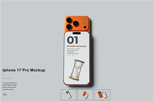 Iphone 17 Pro Mockup, a Mockup by NyakBiett