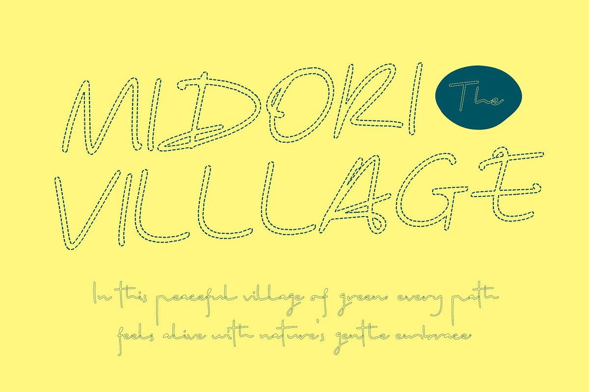 CS Daisha Dashed, a Script Font by Craft Supply Co. (Photo 4 of 8)