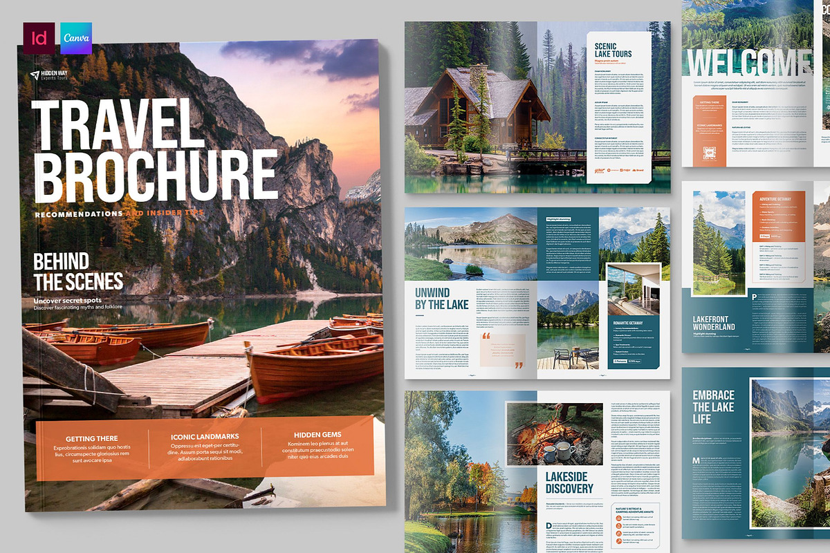Travel Brochure Template, a Brochure Template by BrandPacks (Photo 1 of 6)