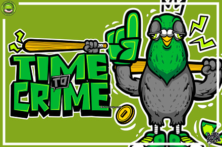 TIME TO CRIME - artwork, an Illustration by Behold design supply