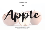 Apple | Script Font, a Script Font by Scratchones (Thumbnail 1 of 8)